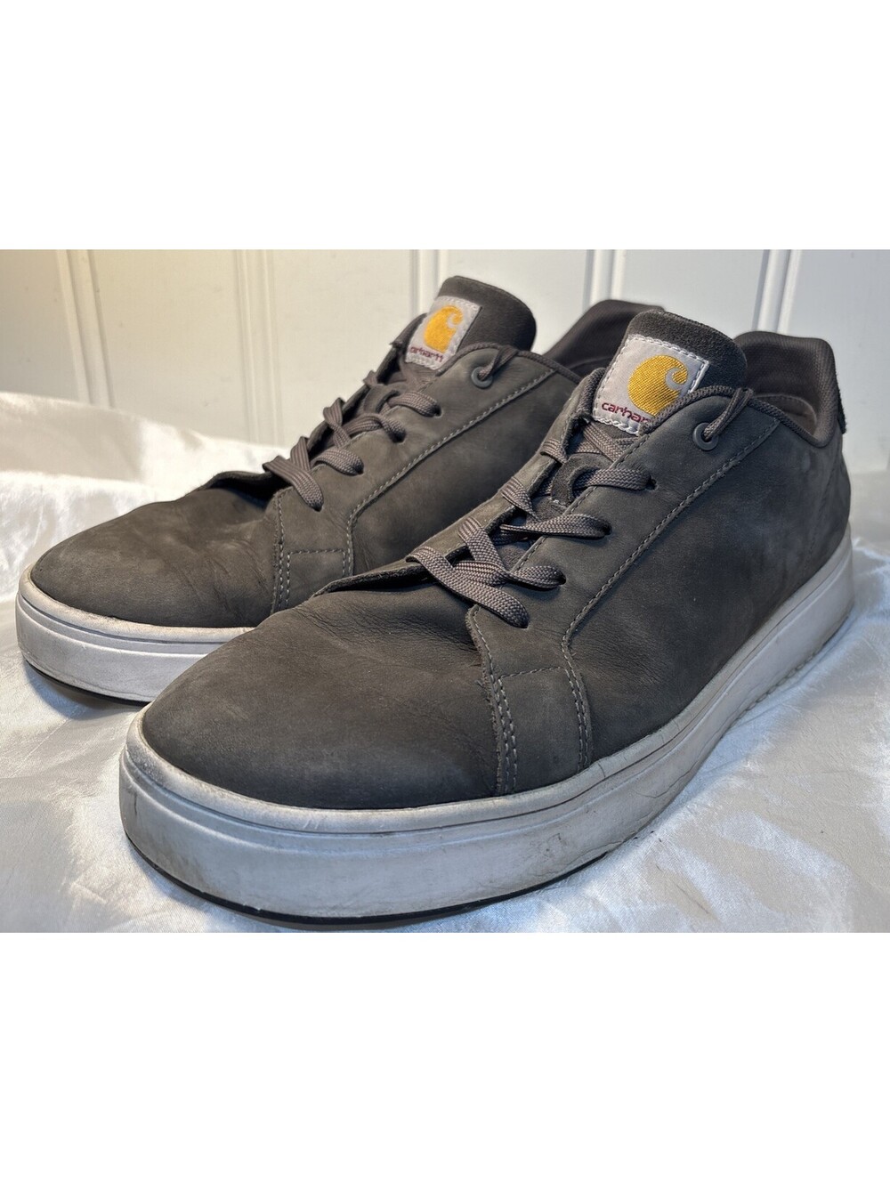 DS Carhartt Detroit Leather Casual Sneakers or Work Shoe Shadow Men’s Sz 12
